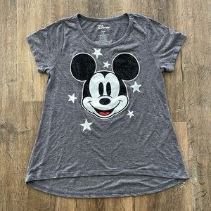 Mickey Mouse glitter ears graphic a-line t-shirt
